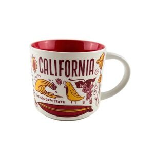 Starbucks Been There Series California Mug Red Interior 14 oz Across the Globe